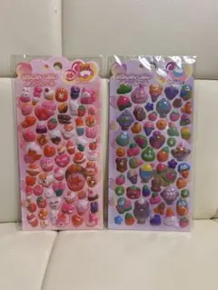 愛らしさいっぱいぷっくりシール2シートセット