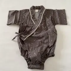 ベビー浴衣 コットン甚平 ロンパース 80 綿100