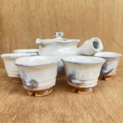 a649 佐伯守美 作 蓋付碗 6客 共箱 1993年作 懐石道具 蓋物 向付