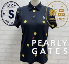 ☆美品☆ PEARLY GATES ゴルフウェア スマイル柄 ポロシャツ 白 - メルカリ