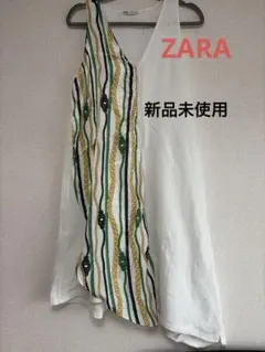 ZARA刺繍デザイン ノースリーブチュニック