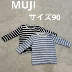 ボーダー　カットソー　90 2枚セット