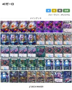 4Cゼーロ & 青単サイバー デッキセット