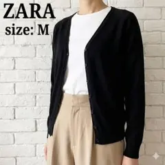 ☆美品☆ ZARA ザラ ブラック Vネック カーディガン Mサイズ