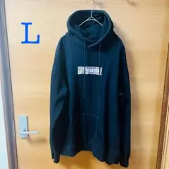 メンズ　パーカー　スウェット　ブラック　L