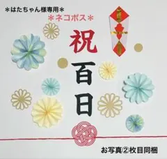 祝百日　100日祝い　ペーパーファン　レターバナー　誕生日　バースデー　熨斗