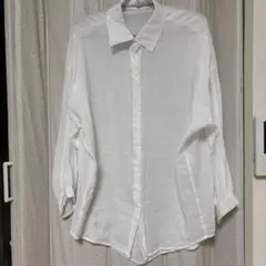 ホワイト 100%コットン シャツ