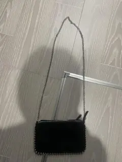 ZARA チェーンショルダーバッグ ブラック ミニバッグ ポシェット