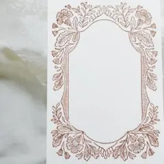 花 レトロ 飾り枠 173