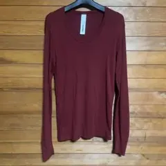 アタッチメント カットソー 赤 プリモアフライス ロンT 長袖 Tシャツのサムネイル