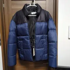 AZUL by moussy ネイビー/ブラック ダウンジャケット M