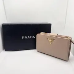 【美品】数回のみ使用 プラダ PRADA 二つ折り財布 サフィアーノレザー財布
