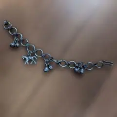 ※限定お値下※　チャーム付き金属製ブレスレット 約18cm