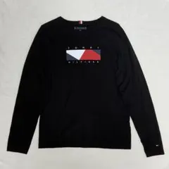 TOMMY HILFIGER トミーヒルフィガー 黒 長袖Tシャツ