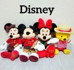 Disney 　ミッキー　ミニー　プーさん　ぬいぐるみセット　ディズニーストア