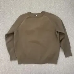 美品　無印良品 しっかりした編み地で作った クルーネックセーター Mサイズ