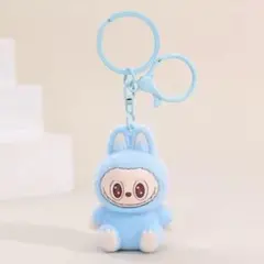 ラブブ ぬいぐるみ キーホルダー ブルー 1個