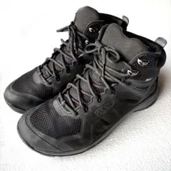 KEEN ウォータープルーフ トレッキングシューズ 登山靴 ブラック 26cm