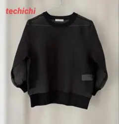 Té chichi シアー素材トップス五分袖ブラック☆美品☆お値引き中☆