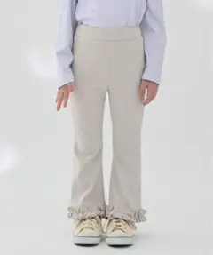 pairmanon ペアマノン 裾ふりふりギャザーフレアパンツ 130