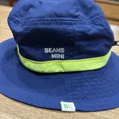 BEAMS mini 日よけ付きハット 54cm ネイビーのサムネイル