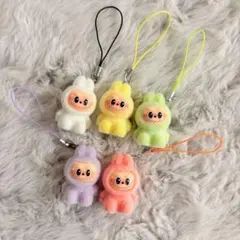 Labubu ぬいぐるみ キーホルダー ラブブ 5点セット