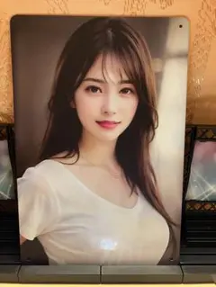 ビューティフルガール ブリキ・プレート送料込