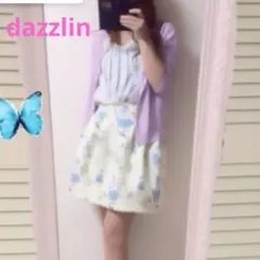 美品【dazzlin】花柄ボンディング　ミニスカート♥のサムネイル