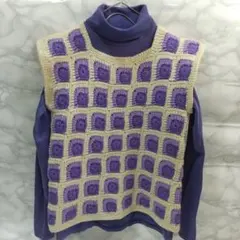 手編みニット ベスト