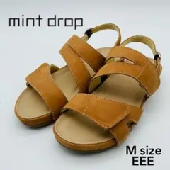 【新品】mint drop マジックストラップM EEE 本革 キャメル