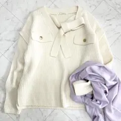 ボウタイ ニット