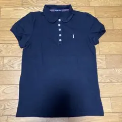 Easily Venus ブラック半袖ポロシャツ　サイズL