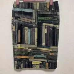 匿名配送 Paul Smith BLACK BOOKプリントベルベットスカート