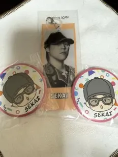 EXILE SEKAI 缶バッジ2個セットとキーホルダー