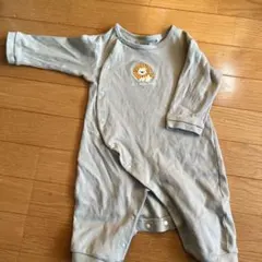 ライオン刺繍のロンパース