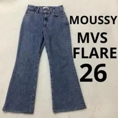 【超人気】 MOUSSY MVS FLARE フレア デニム 26 ハイウエスト