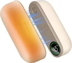 新製品❣ 充電式 電気 カイロ 2in1 白 5000mAh×2 1642m