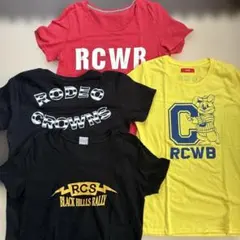 RODEO CROWNS RCWBロゴ レッドTシャツ4枚セット