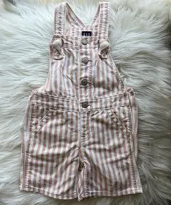 GAP DENIMストライプオーバーオール