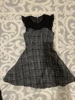 ♡JILLSTUART 袖フリル切替ツイードワンピース♡