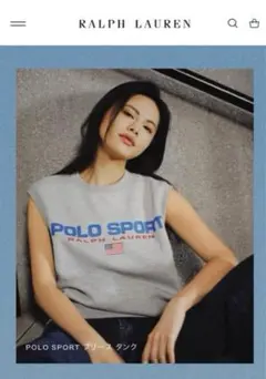 新品タグ付き♡ラルフローレン♡ Sport フリース タンク　黒のサムネイル