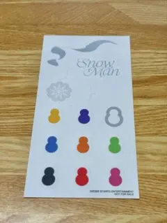 SnowMan 1st POP-UP ノベルティ ステッカー