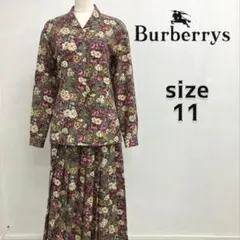 ☆ヴィンテージ☆Burberrys 花柄 スカートセットアップ サイズ11