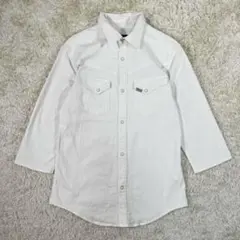 【美品】ウノピュウノウグァーレトレ　 WESTERN　shirt　白　５　L相当のサムネイル