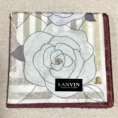 LANVIN COLLECTION ハンカチ バラ柄