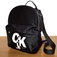 カルバンクラインジーンズ リュック バックパック 黒 CK ビッグロゴ A4のサムネイル
