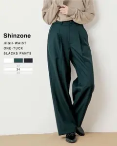 mpg85 様ご購入予定】SHINZONE ウォッシュドハイウエストチノ - メルカリ