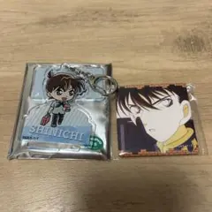 名探偵コナン 工藤新一 メモリアル缶バッジ アクリルスタンドキーホルダー