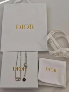CDロゴ ネックレス シルバーカラー