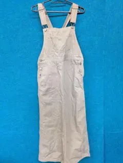 GU ベージュ オーバーオール ひざ丈 スカート　G51